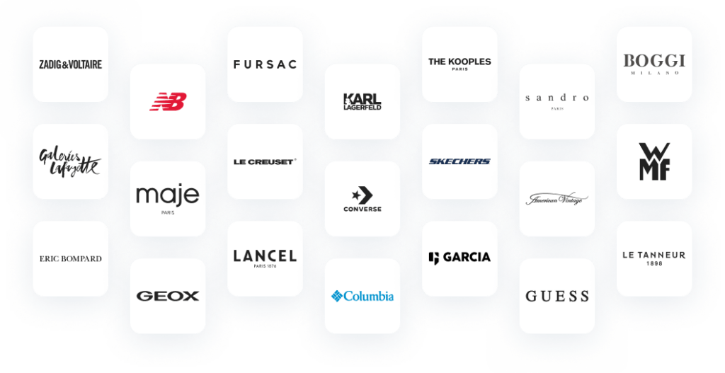 Zadig, the kooples, geox, sandro, les plus belles marques nous font confiance