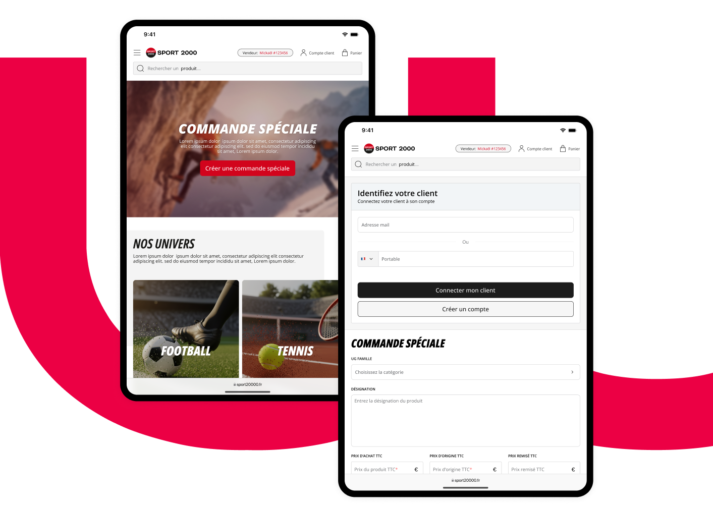 App Vendeur Wishibam - Tablette omnicanale